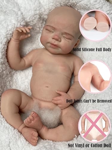 Muñeca Bebé Silicona Realista 18 Pulgadas Abenduot miniatura 2
