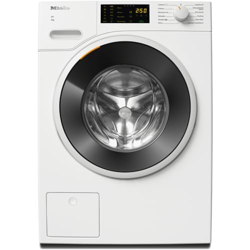 Miele 11458460 WWD120 WCS 8 KG W1 Front-Loading Washing Machine with ProfiEco Motor, CapDosing and DirectSensor, Lotus White