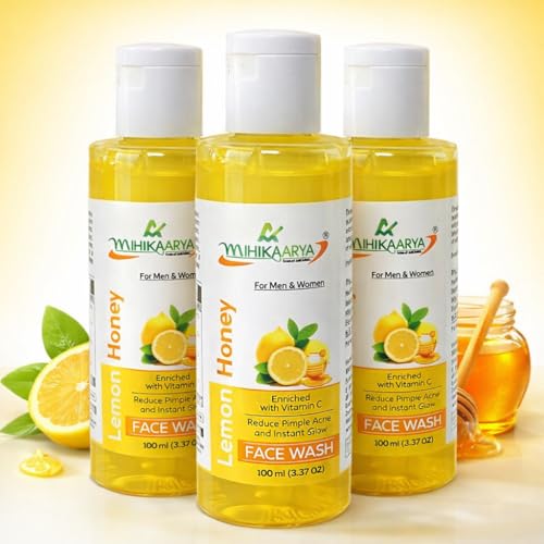 Image of Lemon & Honey Face Wash for Fresh & Nourished Skin - Pack of 3