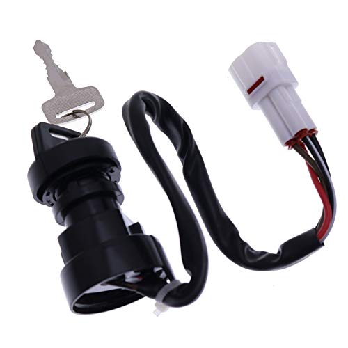 Holdwell Ignition Key Switch Compatible with Yamaha Warrior 350 YFM350 1996 1997 1998 1999 2000 2001 ATV