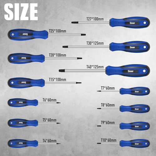 Sinoer 14-Piece Magnetic Torx Set
