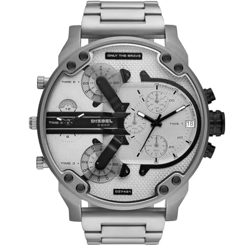 Image of Diesel Mr. Daddy 2.0 Chronograph Quartz Silver Dial Men's Watch DZ7421