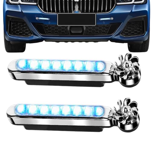 Decoración de faros con luces LED para coche y motos de estacionamiento