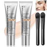 2 Packs Temporary Eye Tightener Cream - Instant Eye Bag Tightening Cream with Brush, Wrinkle-Reducing for Under Bags & Fine Lines, Quick Face Firming Smoothing, 20ml