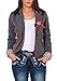 Produktbild Hailys Damen Trachten Jacke Sweat Blazer Oktoberfest (L, Grey)
