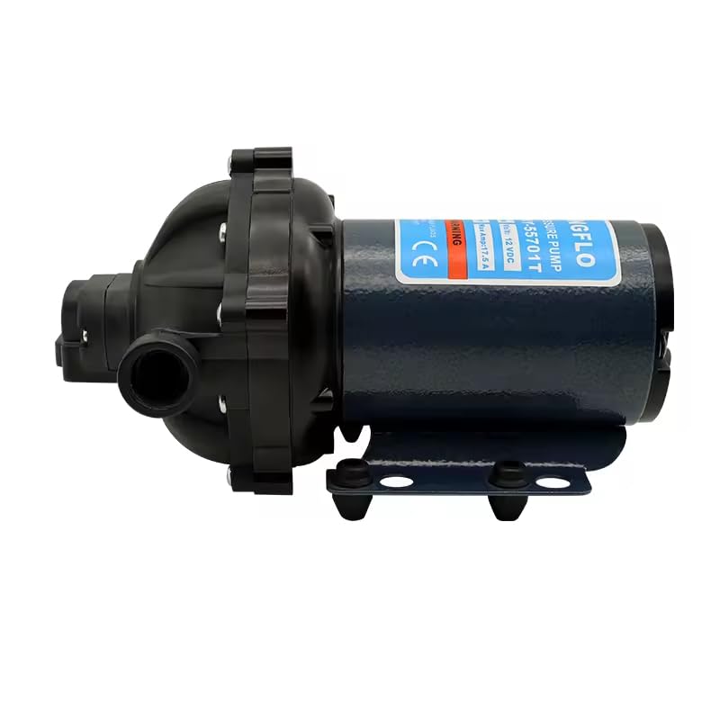 Image of 12V Water Diaphragm Pump-5.5 GPM 70 PSI, On-Demand, Self-priming, High Performance Automatic On /Off Water Pump for Marine, RV, Boat (HY-55701t)