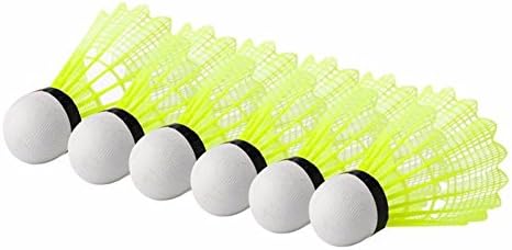 Gemini_mall® Badminton Shuttlecocks, 6Pcs Nylon Shuttlecocks Indoor Outdoor Sports Exercise Badminton Balls with Great Durability