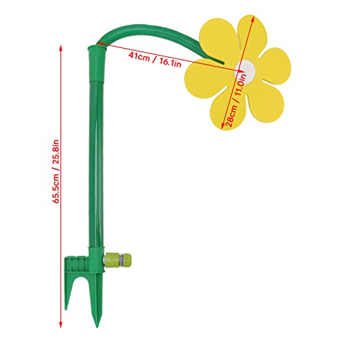 Aspersor de gramado para quintal, aspersor de jardim pequeno de 720 graus para quintal de jardim com