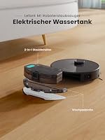 Lefant M1 Saugroboter mit Wischfunktion, Staubsauger Roboter mit No-Go-Zonen LiDAR Navigation, 5500Pa, Multi-Floor Mapping, Selbstaufladend, WLAN, Applicable Tierhaare, Teppich, Hartboden,Grau – Ansicht 3