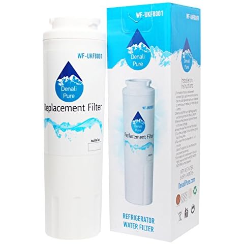 Denali Pure Replacement for Viking RWFFR Refrigerator Water Filter - Compatible with Viking UKF8001 Fridge Water Filter Cartridge Cover