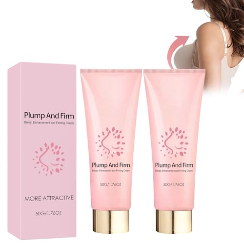 Crema Reafirmante De Busto – 2 Unidades – Crema Natural Para Aumentar Y Levantar El Pecho, Fórmula De Acción Rápida Para Un Escote Más Firme Y Voluminoso, Textura No Grasa