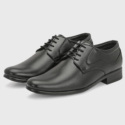 Image of Centrino Formal Shoes for Men | Lightweight Comfortable Office Shoes for Man Stylish | Cushioned Insole Lace-Up Shoes for Men | Durable TPR Sole | Trendy Classic Design Footwear for Men (8115)