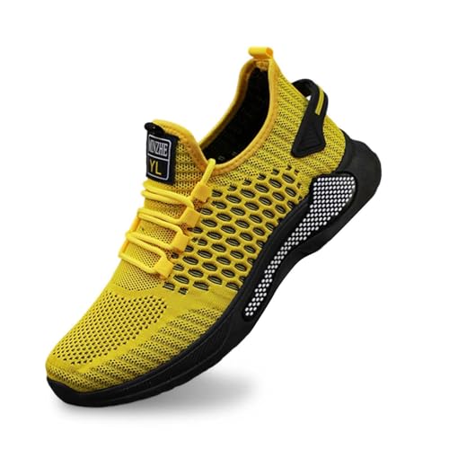 Zapatillas de Deporte Hombre Horma Ancha Zapatos Correr Trabajar Trekking Tenis Zapatillas de Moda Caminar Bambas Gimnasio con Parte Inferior Suave Zapatos Urbanos Correr Trabajar