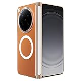 Compatible with Oppo Find N6 5G Phone Case Compatible with Strong Magnetic Ring, Transparent Ultra Slim Hard PC Shockproof Clear Case