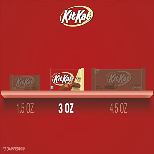 Kit Kat Milk Chocolate King Size Wafer Candy, Bulk, Individually Wrapped, 3 Oz Bars (24 Count) #TOP5