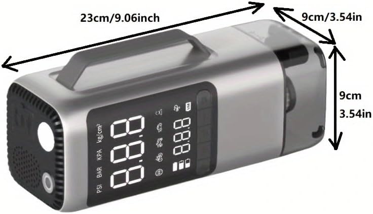 Dimensions of IAGREEA ATJ-9366-B Portable Power Supply