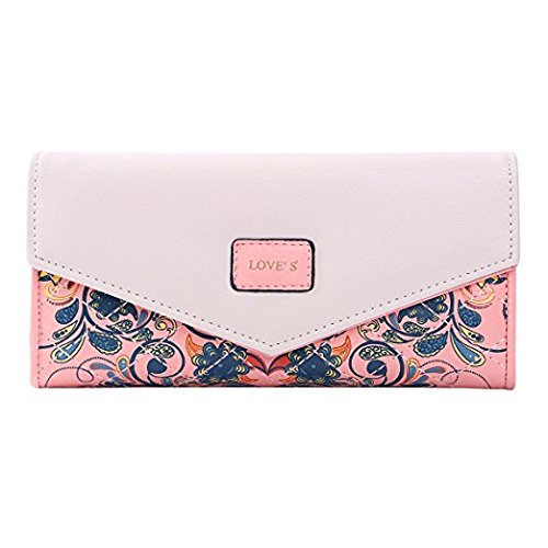 Lorna Women's/Girl's Wallet Floral Leather Western Trifold Clutch Gift for Her
