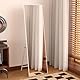 Hoikwo 140x41cm Standspiegel Ganzkörperspiegel mit Ständer, Großer Vertikaler Wandspiegel für Schlafzimmer, Wohnzimmer, Ankleidezimmer, Flur(Weiß Ankleidespiegel)