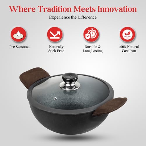 Vinod Legacy Cast Iron Kadai - Image 5 of 8