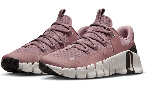 Nike Free Metcon 5 Women's Workout Shoes (DV3950-201, Smokey Mauve/Light Bone/Velvet Brown/Platinum Violet) Size 11.5