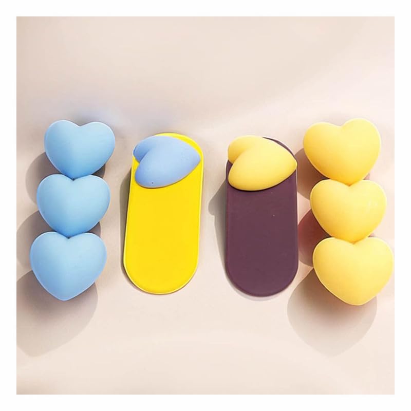 Hair Drama Co. Heart Shape Tick Tack Hair Clip Accessories for Girls & Women | Set of 4 Non-Slip Matte Hairpin Barrettes | Blue & Yellow Hair-Accessories | Acrylic Hair Claw Pin Pack of 4 Hair Drama Co. Heart Shape Tick Tack Hair Clip Accessories for Girls & Women | Set of 4 Non-Slip Matte Hairpin Barrettes | Blue & Yellow Hair-Accessories | Acrylic Hair Claw Pin Pack of 4