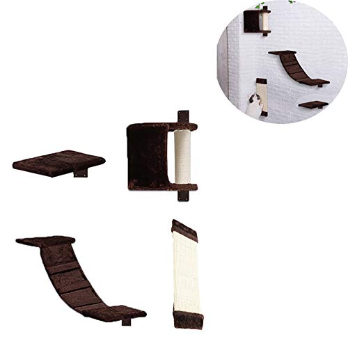 WAHHW Cama para Gatos Montada En La Pared Rascador para Gatos,sisal De...