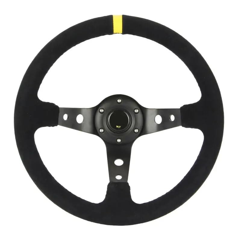 Sportlenkrad Universal, Racing-Lenkrad 350mm 14 Zoll Auto Lenkrad Drift Racing Spiel Universal 70mm PCD