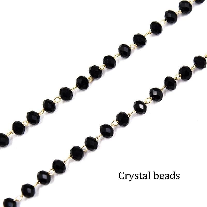 Handmade Beaded Crystal Glasses Chain Sunglasses Lanyard Accessories Eyewear Retainers