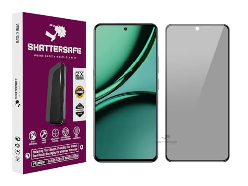 Image of Anti-Spy Privacy Tempered Glass Compatible For Realme Narzo 70 5G / Narzo 70 Turbo 5G / Narzo 70 Pro 5G [Pack of 1]. Anti-Scratch, Edge-to-Edge Protection With Easy Installation Kit.
