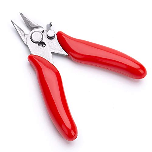 Wire Cutters, Flush Cutter 3.5 Inch Micro Cutter(red)