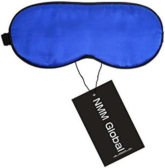 Miniatura 2 de Antifaz para dormir de seda 100% natural para niños, bonita máscara de dormir de noche con correa elástica ajustable para recién nacidos (azul bebé,