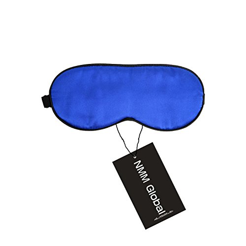 Nmm Global 100% Natural Silk Sleep Eye Mask Kids, Cute Night Sleeping Mask With Adjustable Elastic Strap For Newborn (Baby Blue Small) #TOP1