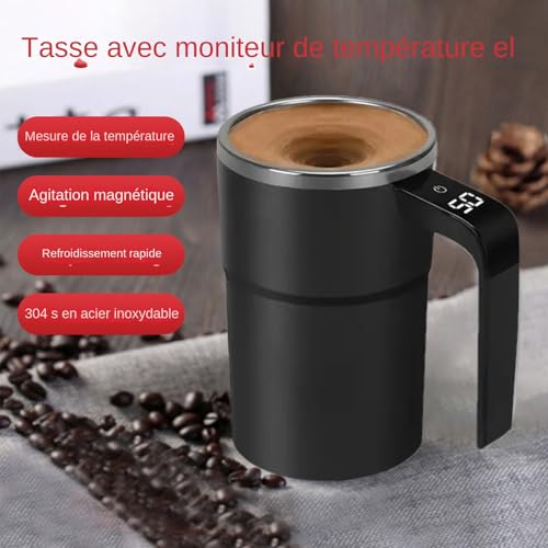 Tasse d'agitation automatique avec mélangeur de café électrique LCD