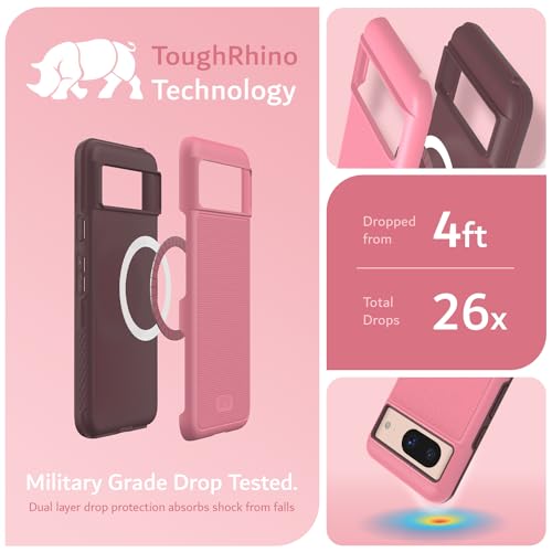 Image of TUDIA MergeGrip Magsafe Compatible for Google Pixel 8 Case - Smokey Pink