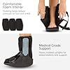BraceAbility Short Walking Boot - Orthopedic Medical Walker Cast for Broken Toe Injuries، Sprained Ankles، Metatarsal Stress، Post-Op Support Left or Right Fracture Shoe Fits Men and Women ( S )