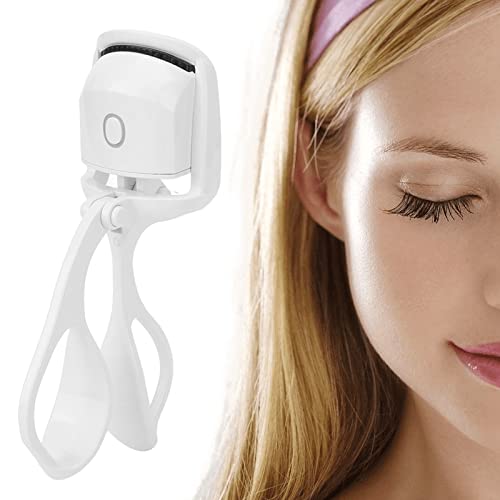 Rizador de Pestañas Electrico, Rizador de pestañas eléctrico recargable tipo C con almohadilla de silicona, modos de temperatura de 65° C y 85° C, 15 veces de uso con una sola carga
