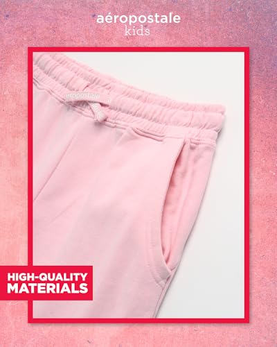 AEROPOSTALE Girls Cargo Joggers - Casual Everyday Sweatpants and Warm Fleece Cargo Pants for Girls with Pockets (7-16)3