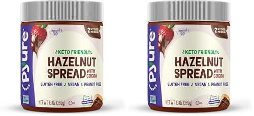 Pyure Hazelnut Spread with Cocoa 2 Net Carbs Keto Snack
