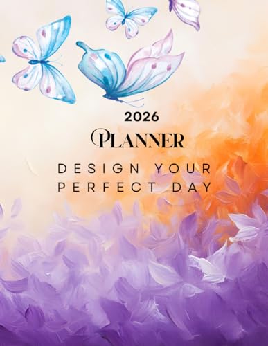 2026 Minimalist Annual & Weekly Planner – Abstract Butterfly Edition