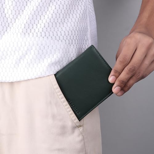 Image of TANSTITCH Slim Leather Wallet || Compact,Minimalist & Thin Wallet || RFID Protected Wallets || Front Pocket Carry