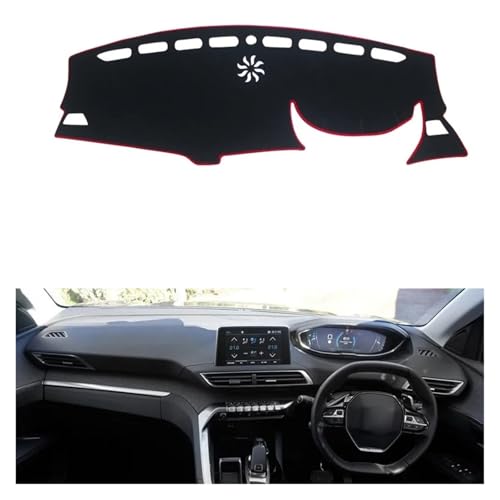 Alfombrillas de salpicadero antideslumbrantes para viajes en Peugeot 3008 GT Híbrido RHD