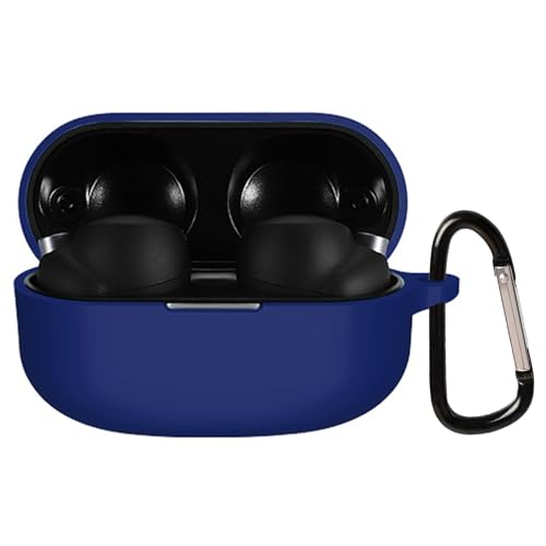 BUITFOU For Sony WF-1000XM4 �P�[�X �\�j�[ WF-1000XM4 �ی�J�o�[ �\�j�[ WF-1000XM4 �P�[�X �_�炩�� �V���R���� �����h�~ �L�Y�h�~ �ϏՌ� �h�o �y�� �����[�d�\ �J���r�i�t�� �����h�~(�u���[)