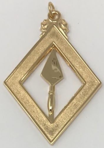 Scottish Rite 16th Degree Senior Warden Jewel in Gold Tone
