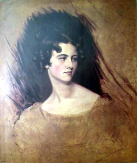 Portrait de princesse peinture sur toile MSTECO 60x90cm decoration murale