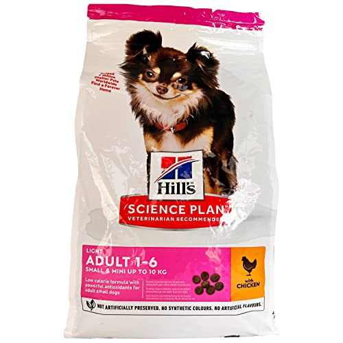 The Bramble Bay Science Plan Dog Food Light Small & Mini Adult Dog with Chicken Flavour 1 x Pack of 1.5 Kg Dry