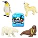 Ukenn Animals Figures Puzzle Blocks, 4pcs 3D Animal Puzzles Preschool Toy Figure Playsets Brain Teaser Puzzles, Assembly and Disentanglement Puzzles