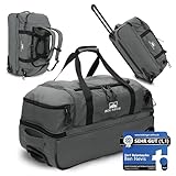BEN NEVIS Reisetasche mit Rollen 80l [Recycelt] – 3-in-1 Tasche & Trolley & Rucksack | Luggage | Faltbare Reisetasche Damen und Herren Groß | Reisetaschen Rucksackfunktion | Travel Bag | Duffel Bag