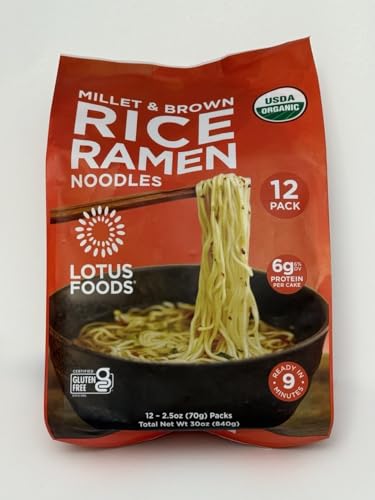 Organic Millet & Brown Rice Foods, Organic Millet & Brown Rice Ramen Noodles, 2.5 oz, 12-Count 840g image 5