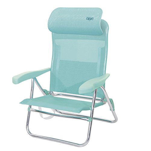 Crespo AL/205-C-06 Silla de Playa de Aluminio, Turquesa