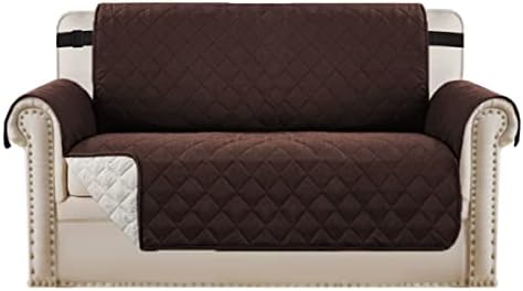 BellaHills Sofa Protectors for Pets/Dogs/Kids Sofa Covers 3 Seater Couch Covers Furniture Protector Covers Soft Quilted with Non Slip Strap Seat Width: 66" | 3 Seater, Khaki/Beige